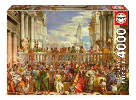 Puzzle The Wedding At Cana Paolo Veronese Educa 4000 dielov a Fix lepidlo