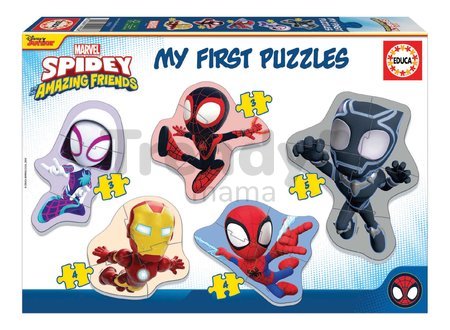 Baby Puzzle Spidey & his Amazing Friends My First Puzzles Educa 5-obrázkové od 24 mes