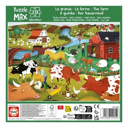 Puzzle Farma MAX Educa 28 veľkých dielikov