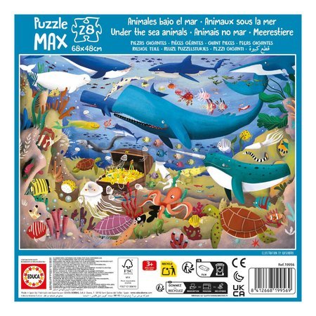 Puzzle Podmorský svet MAX Educa 28 veľkých dielikov