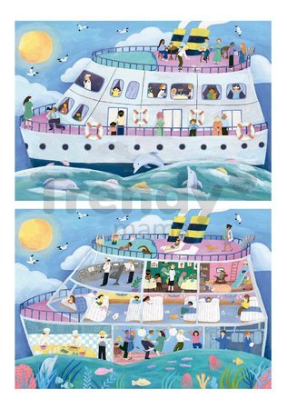 Puzzle Loď Inside&Outside Vessel Educa 2x100 dielov od 6 rokov