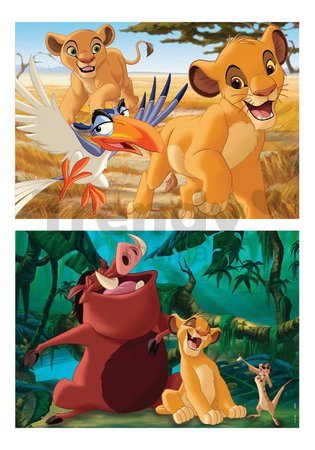 Drevené puzzle Leví kráľ Disney Educa 2x25 dielov