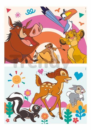 Drevené puzzle Animals Disney Educa 2x16 dielov