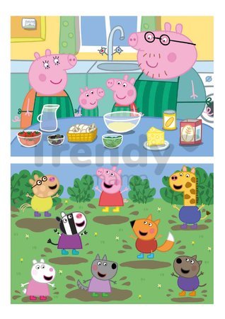 Drevené puzzle Peppa Pig Educa 2x25 dielov