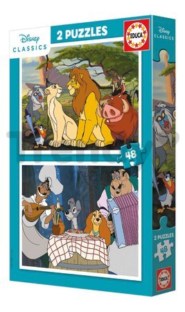 Puzzle Animals Disney Educa 2x48 dielov