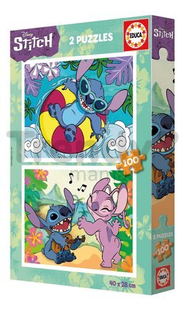 Puzzle Stitch Disney Educa 2x100 dielov od 6 rokov