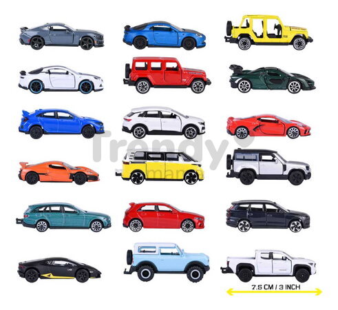 Autíčko prémiové Premium Cars Majorette kovové otvárateľné s odpružením a zberateľskou kartičkou 18 rôznych druhov