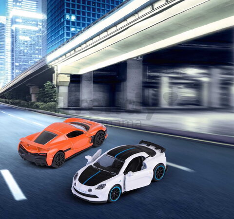 Autíčko prémiové Premium Cars Majorette kovové otvárateľné s odpružením a zberateľskou kartičkou 18 rôznych druhov