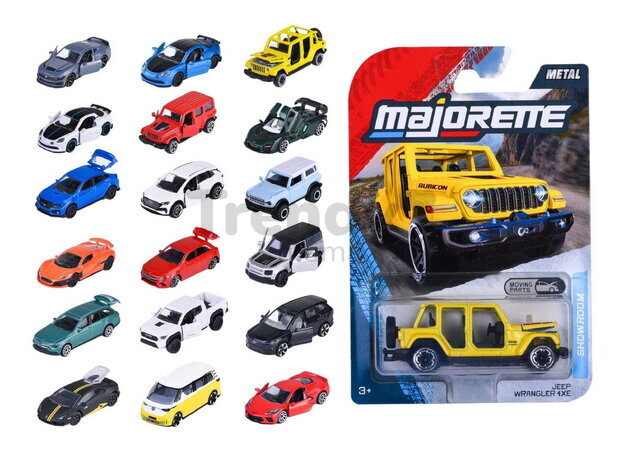 Autíčko prémiové Premium Cars Majorette kovové otvárateľné s odpružením a zberateľskou kartičkou 18 rôznych druhov