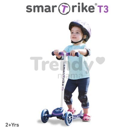 Kolobežka T3 smarTrike s T-lock systémom fialová od 24 mes