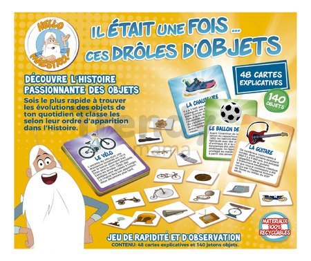 Spoločenská hra Once Upon a time Objects Educa Učíme sa o histórii predmetov 140 dielikov vo francúzštine od 6 rokov