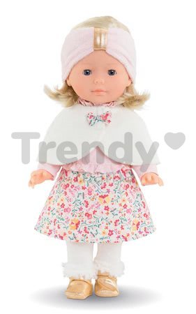 Bábika s pelerínou Ma Corolle Priscille Blossom Winter Corolle s modrými očami 36 cm - limitovaná edícia od 4 rokov