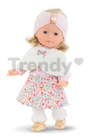 Bábika s pelerínou Ma Corolle Priscille Blossom Winter Corolle s modrými očami 36 cm - limitovaná edícia od 4 rokov