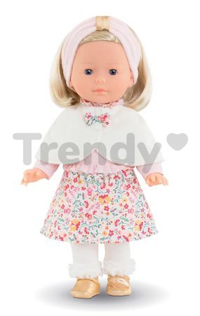 Bábika s pelerínou Ma Corolle Priscille Blossom Winter Corolle s modrými očami 36 cm - limitovaná edícia od 4 rokov
