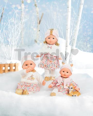 Bábika s pelerínou Ma Corolle Priscille Blossom Winter Corolle s modrými očami 36 cm - limitovaná edícia od 4 rokov
