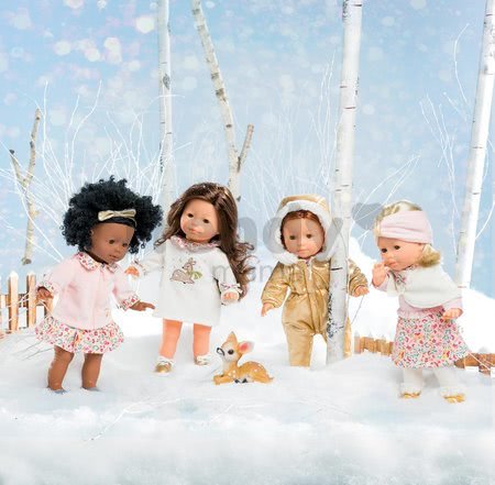 Bábika s pelerínou Ma Corolle Priscille Blossom Winter Corolle s modrými očami 36 cm - limitovaná edícia od 4 rokov