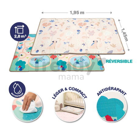 Penová hracia podložka Foldable Mat Ludi skladacia obojstranná od 0 mes
