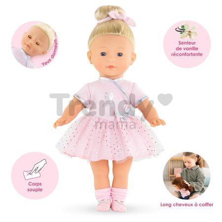 Bábika Constance Ballerina Ma Corolle blond vlasy a modré klipkajúce oči 36 cm od 4 rokov