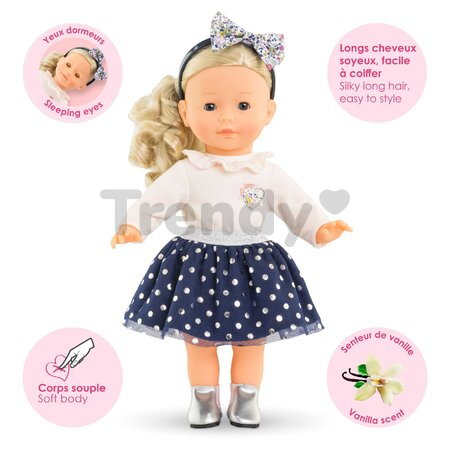 Bábika Cléophée Ma Corolle blond vlasy a modré klipkajúce oči 36 cm