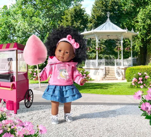 Bábika Maëlys Ma Corolle čierne kučeravé vlasy a hnedé klipkajúce oči 36 cm