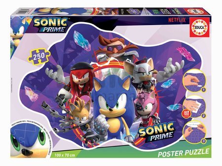 Puzzle plagát Sonic Prime Educa 250 dielov od 8 rokov