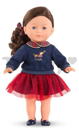 Bábika Perle Corolle Holidays Ma Corolle vianočná edícia hnedé vlasy a modré klipkajúce oči 36 cm