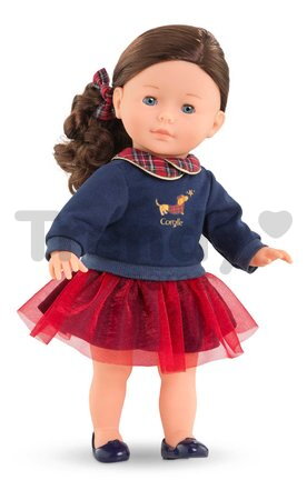 Bábika Perle Corolle Holidays Ma Corolle vianočná edícia hnedé vlasy a modré klipkajúce oči 36 cm