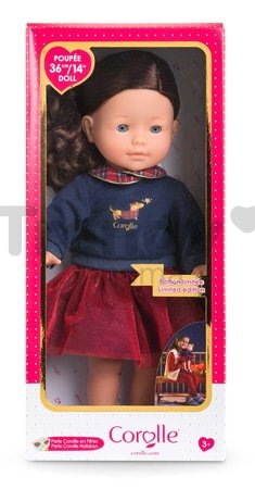 Bábika Perle Corolle Holidays Ma Corolle vianočná edícia hnedé vlasy a modré klipkajúce oči 36 cm