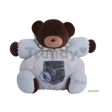 Plyšový medvedík Blue Denim-Chubby Bear Kaloo 25 cm v darčekovom balení pre najmenších modrý