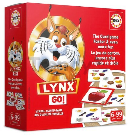 Spoločenská hra Rýchly ako rys Lynx Go! Educa v angličtine a francúzštine 70 obrázkov od 6 rokov