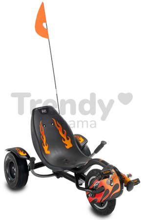 Motokára na šliapanie Go Kart Rocker Fire triker Exit Toys nafukovacie pneumatiky od 6 rokov