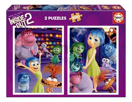 Puzzle Disney Inside Out 2 Educa 2x500 dielov a Fix lepidlo