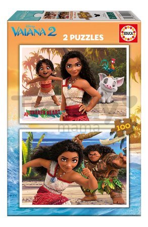 Puzzle Vaiana 2 Disney Educa 2x100 dielov od 6 rokov