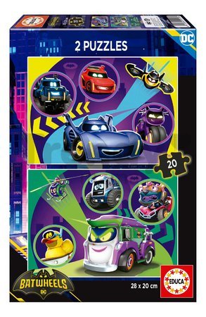 Puzzle DC Batwheels Educa 2x20 dielov