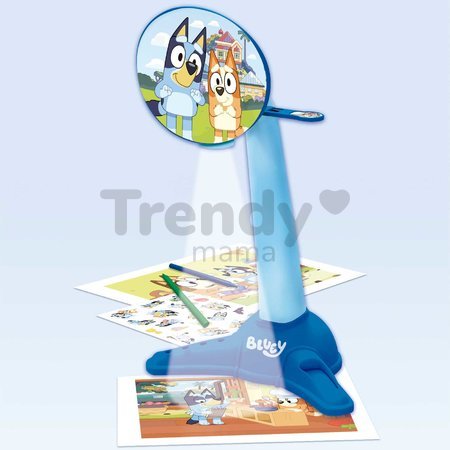 Kreslenie obrázkov s projektorom s LED lampou Bluey Projector Educa 40 diapozitívov s obrázkami od 5 rokov