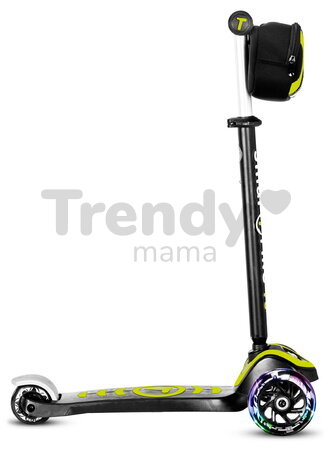 Kolobežka trojkolesová so svietiacimi kolesami a batohom T5 Green smarTrike s nastaviteľnými riadidlami nosnosť 20 kg