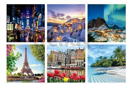 Puzzle cestovateľské 3D Cube Travel Educa 216 dielov od 8 rokov