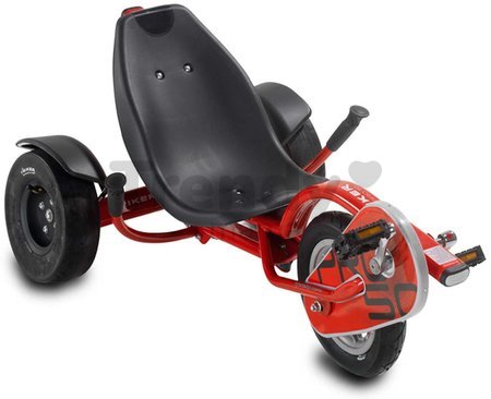 Motokára na šliapanie Go Kart Pro 50 triker Red Exit Toys nafukovacie pneumatiky červená od 6 rokov