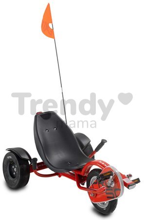 Motokára na šliapanie Go Kart Pro 50 triker Red Exit Toys nafukovacie pneumatiky červená od 6 rokov