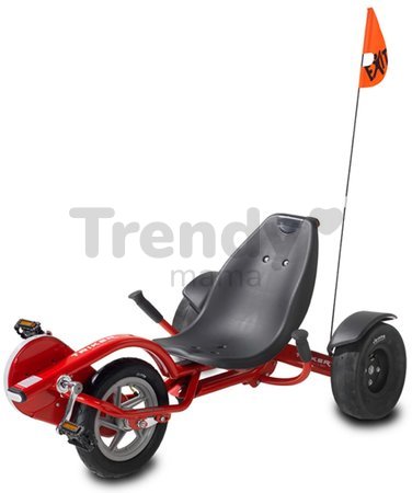 Motokára na šliapanie Go Kart Pro 50 triker Red Exit Toys nafukovacie pneumatiky červená od 6 rokov