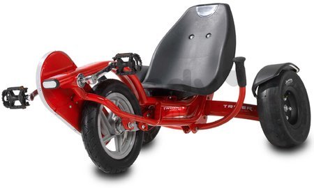 Motokára na šliapanie Go Kart Pro 50 triker Red Exit Toys nafukovacie pneumatiky červená od 6 rokov