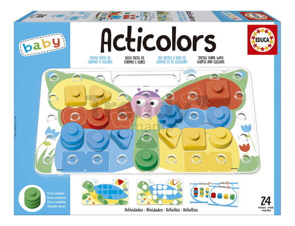 Učíme sa farby a tvary Acticolors Educa Baby Games Educa EDU20169