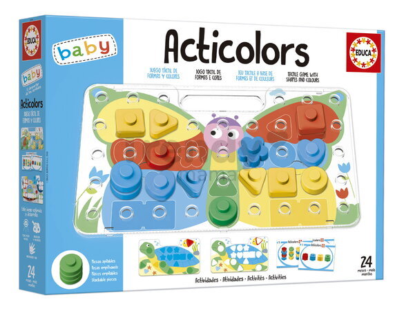 Učíme sa farby a tvary Acticolors Educa Baby Games Educa EDU20169