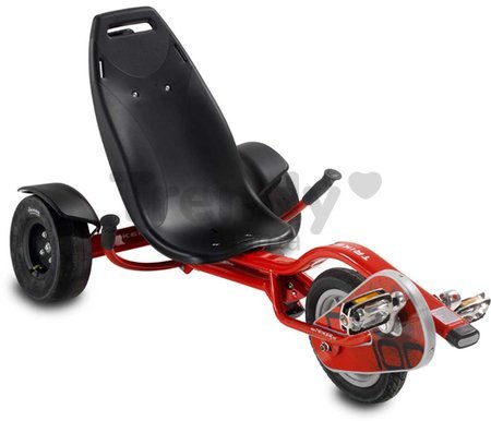 Motokára na šliapanie Go Kart Pro 100 triker Red Exit Toys nafukovacie pneumatiky od 6 rokov