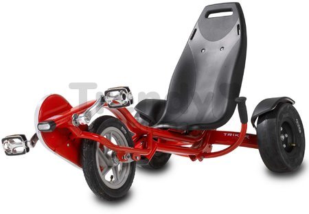 Motokára na šliapanie Go Kart Pro 100 triker Red Exit Toys nafukovacie pneumatiky od 6 rokov