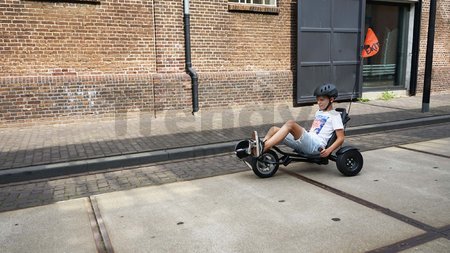 Motokára na šliapanie Go Kart Pro 100 triker Black Exit Toys nafukovacie pneumatiky od 6 rokov