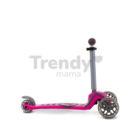 Kolobežka a odrážadlo T1 smarTrike 3v1 s T-lock systémom, nastaviteľným sedadlom a rúčkou šedo-ružová od 15 mes