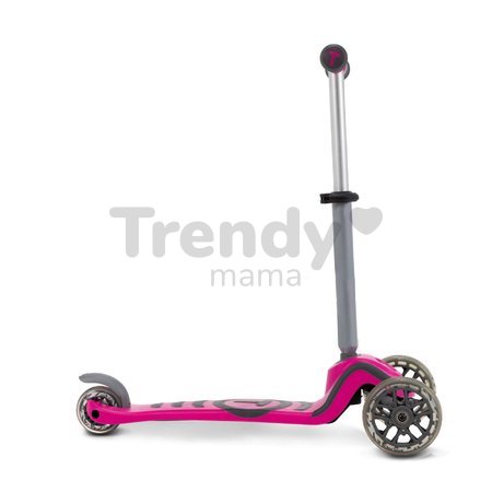 Kolobežka a odrážadlo T1 smarTrike 3v1 s T-lock systémom, nastaviteľným sedadlom a rúčkou šedo-ružová od 15 mes