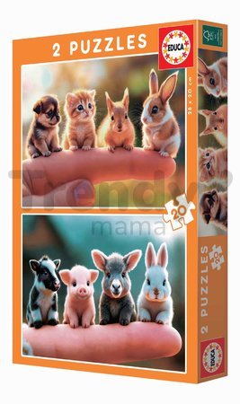 Puzzle Baby Animals Educa 2x20 dielov