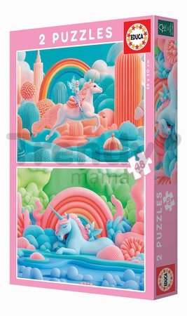 Puzzle Magic Unicorns Educa 2x48 dielov